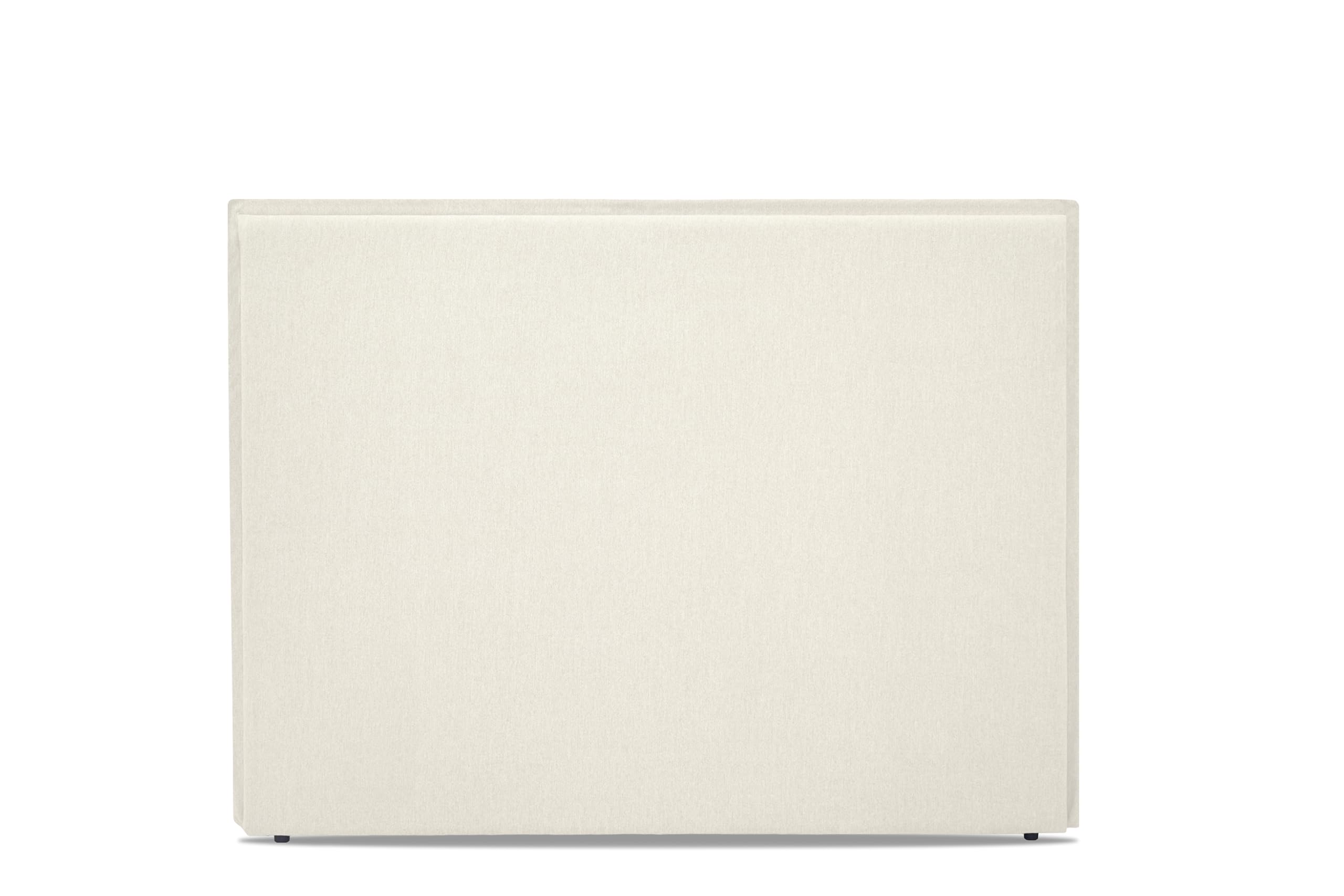 WIN REST Cabecero de Cama Duna Tapizado Lino Tela Antimanchas, Fibras Naturales, Tacto Fresco, Moderno y Elegante, Color Lino Blanco, Cabecero 170X120 cm (Cama 160)