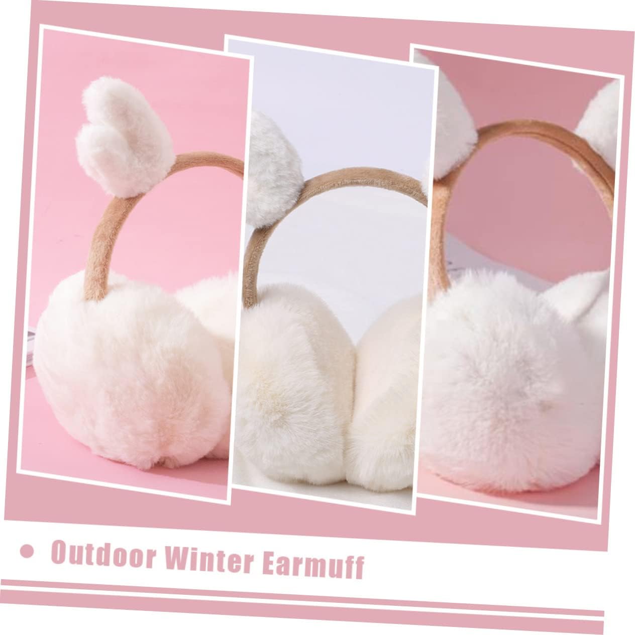 COLLBATH 1pc Earmuffs Earmuff Plush Ear Muff Ear Warming Covers Warm-keeping Plush Creative