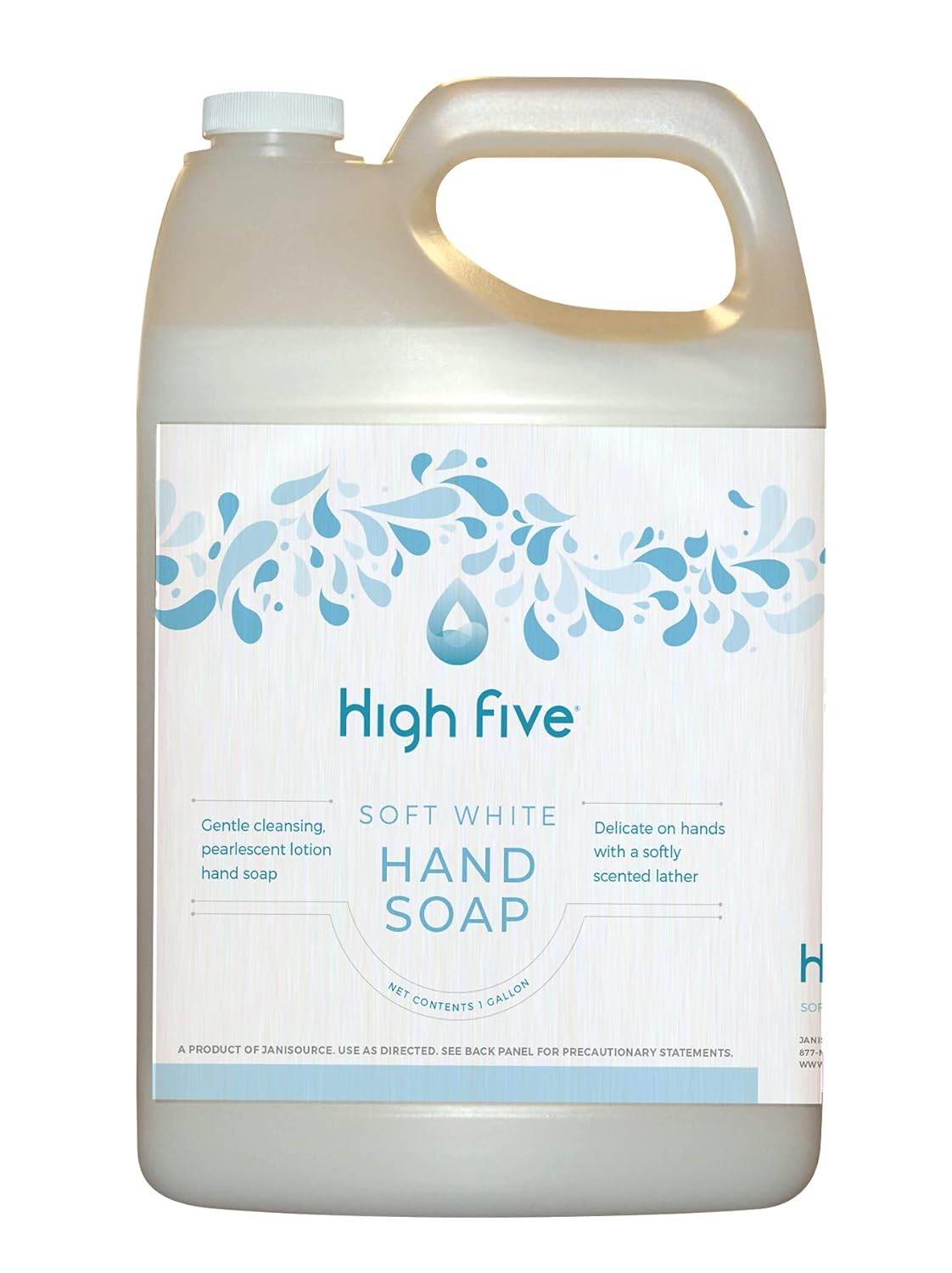 HighFive Soft White Premium Lotion Hand Soap - Case of 4 Gallons