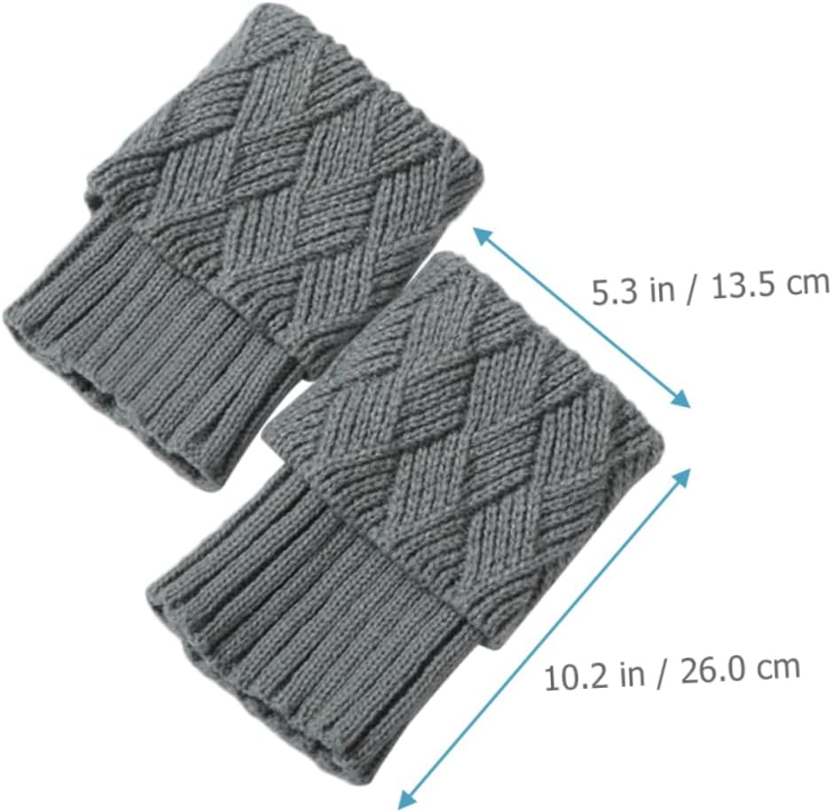 Ipetboom Knitted Thermal Leg Warmers for Women Winter Boot Socks Furry Design Warm Leg Cover for Women and Girls