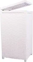 Cesto De Roupa Fibra Sintética 45 Litros Roupeiro 30x30x60 (Branco)