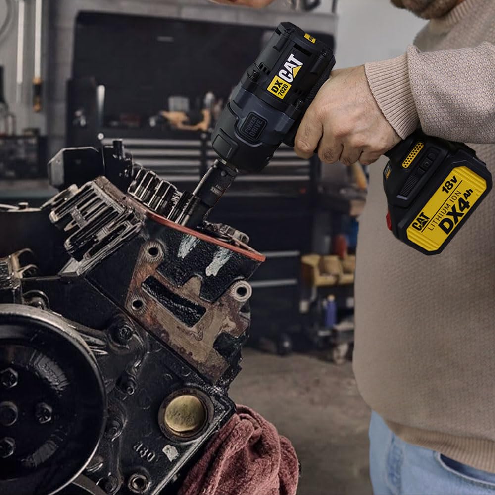 CAT DX7020 18Volt 4.0 Ah Çift Akülü Kömürsüz 700/880Nm Profesyonel Şarjlı Somun Sıkma