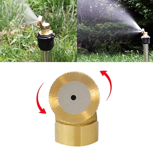 Miniatura 3 de Feelers Boquilla de pulverización de latón, 12 pulgada BSPF 1 agujero atomizador rociadores de jardín sistema de riego agrícola adaptador de montaje