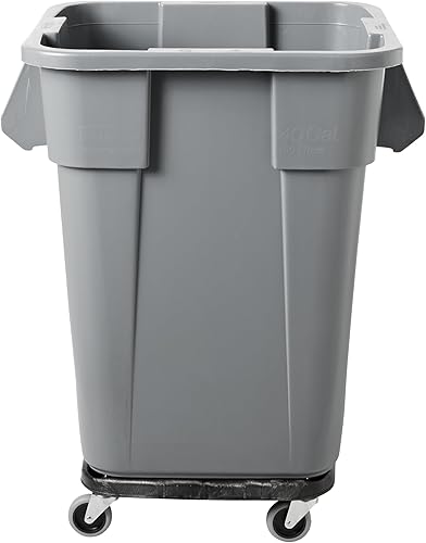 Miniatura 2 de Rubbermaid Commercial Products BRUTE - Contenedor cuadrado de almacenamiento sin tapa, 40 galones, color gris (FG353600GRAY)