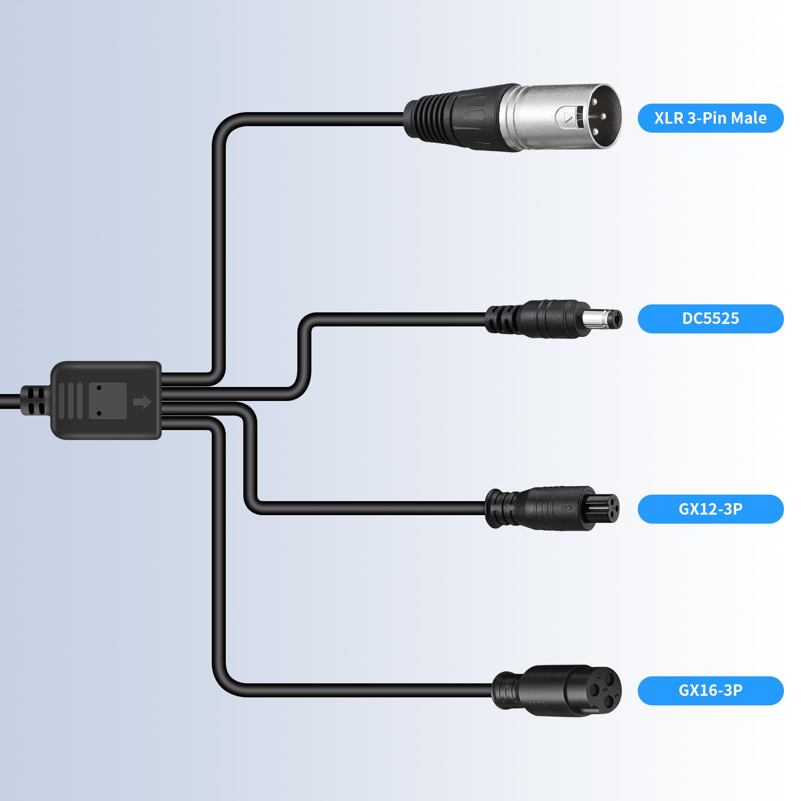 58,8 V 2 A Chargeur pour Kugoo G3/G-Booster Trottinette Électrique, Vélo Électrique, Hoverboard, Câble de Charge avec Fiches d'Interface 4 en 1, 117 W Chargeur de Batterie au Lithium