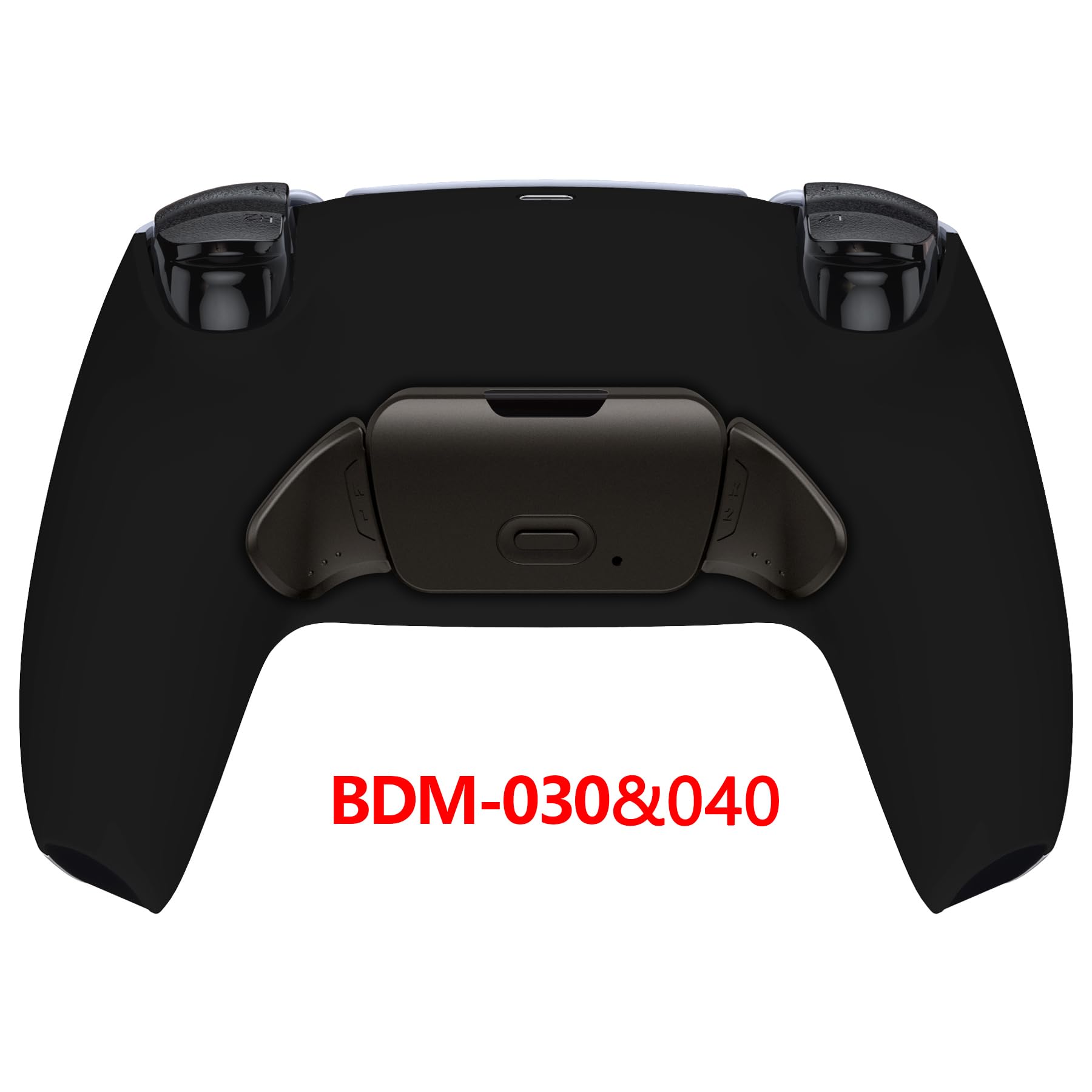 eXtremeRate RISE Remap Kit Programmabile per ps5 Controller BDM-030/040/050,Palette in Metallo Tasti Pulsanti Aggiuntivi Back Button Cover Posteriore per ps5 Joystick-Nero