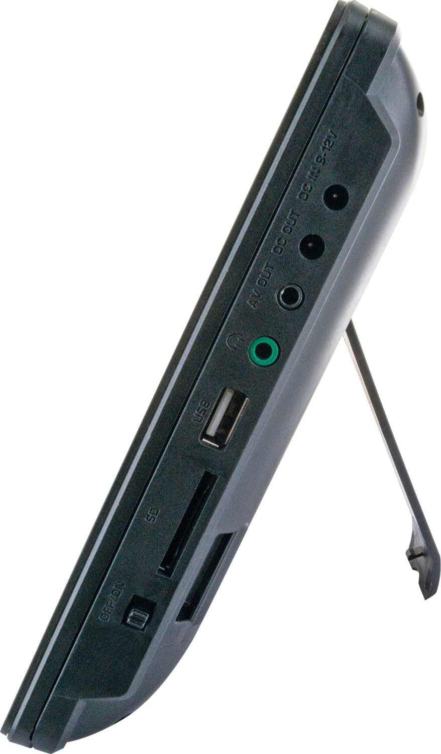 SCHWAIGER Reproductor DVD portátil 2 pantallas con batería mando a distancia ranura SD USB soporte coche