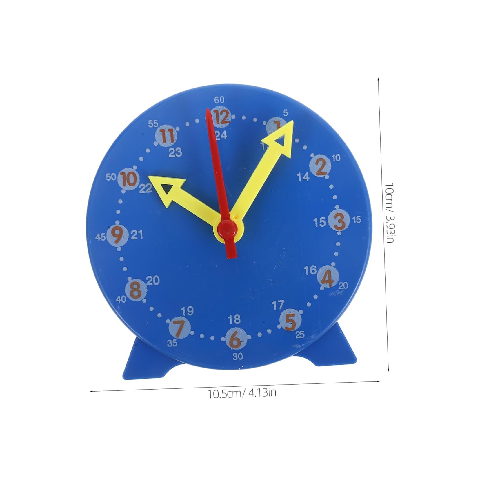 DOITOOL Interactive Teaching Clock Hour Learning Model for Wall Clock with Markings for Home Classroom