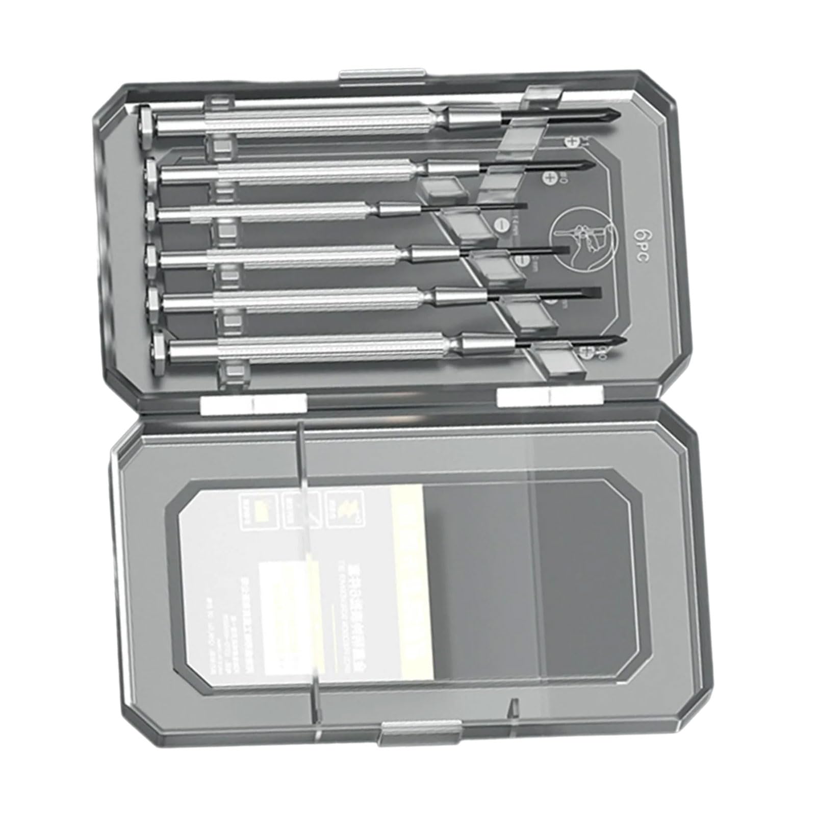 Hsioluted 6 Piece Set Bend Resistant Screwdriver From Steel Perfect For Technicians In Watch Repair And Small Instrument Maintenance Portable