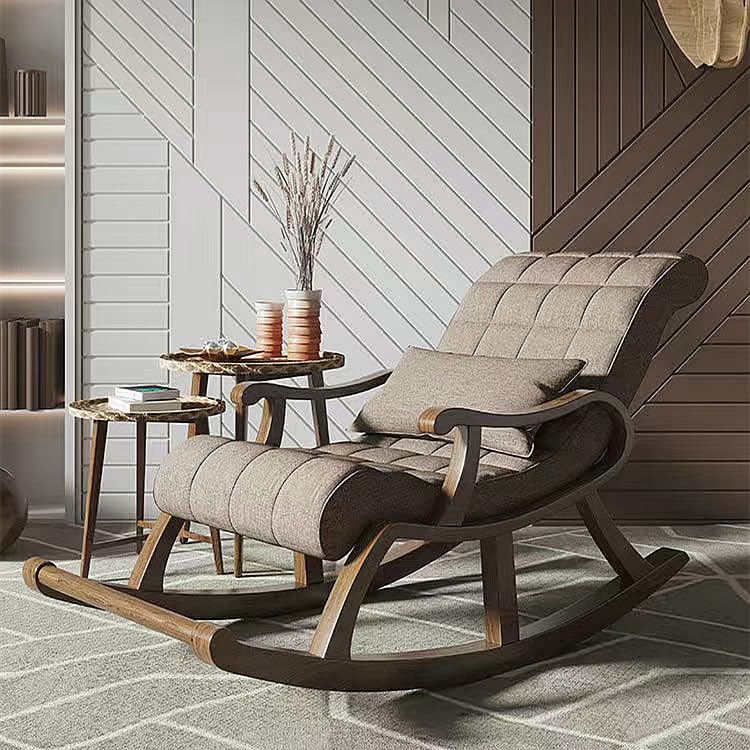 Amazon｜ロッキングチェア 木製リラックスチェア ハイバックチェア