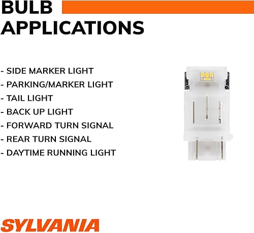 Miniatura 6 de Bombilla de LED ámbar 1156 (2 unidades), 3157, Blanco