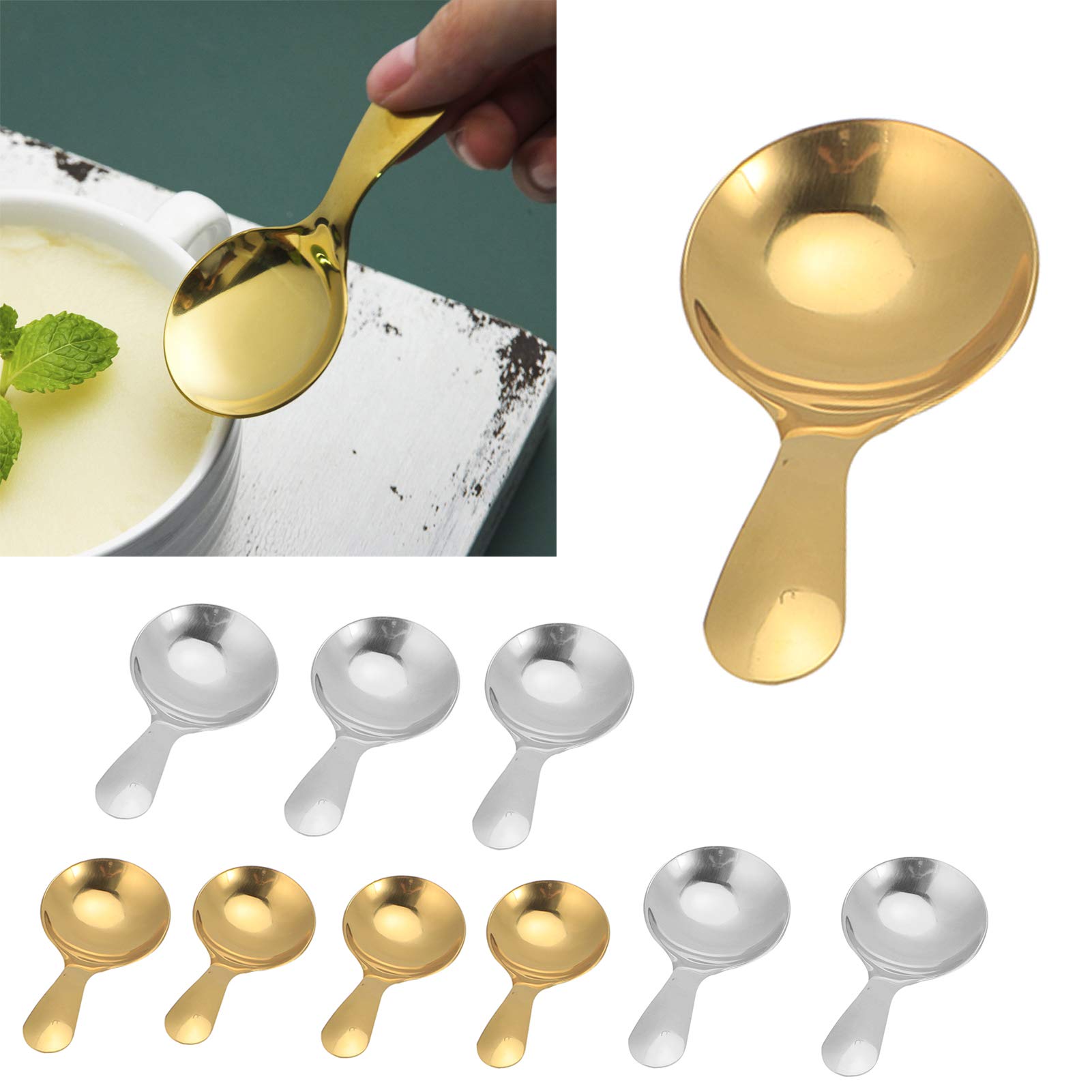 15 Mini-Schaufellöffel Aus Edelstahl – 15,2 Cm, Für Desserts, Eis, Kaffee, Ideal Für Party & Gastronomie
