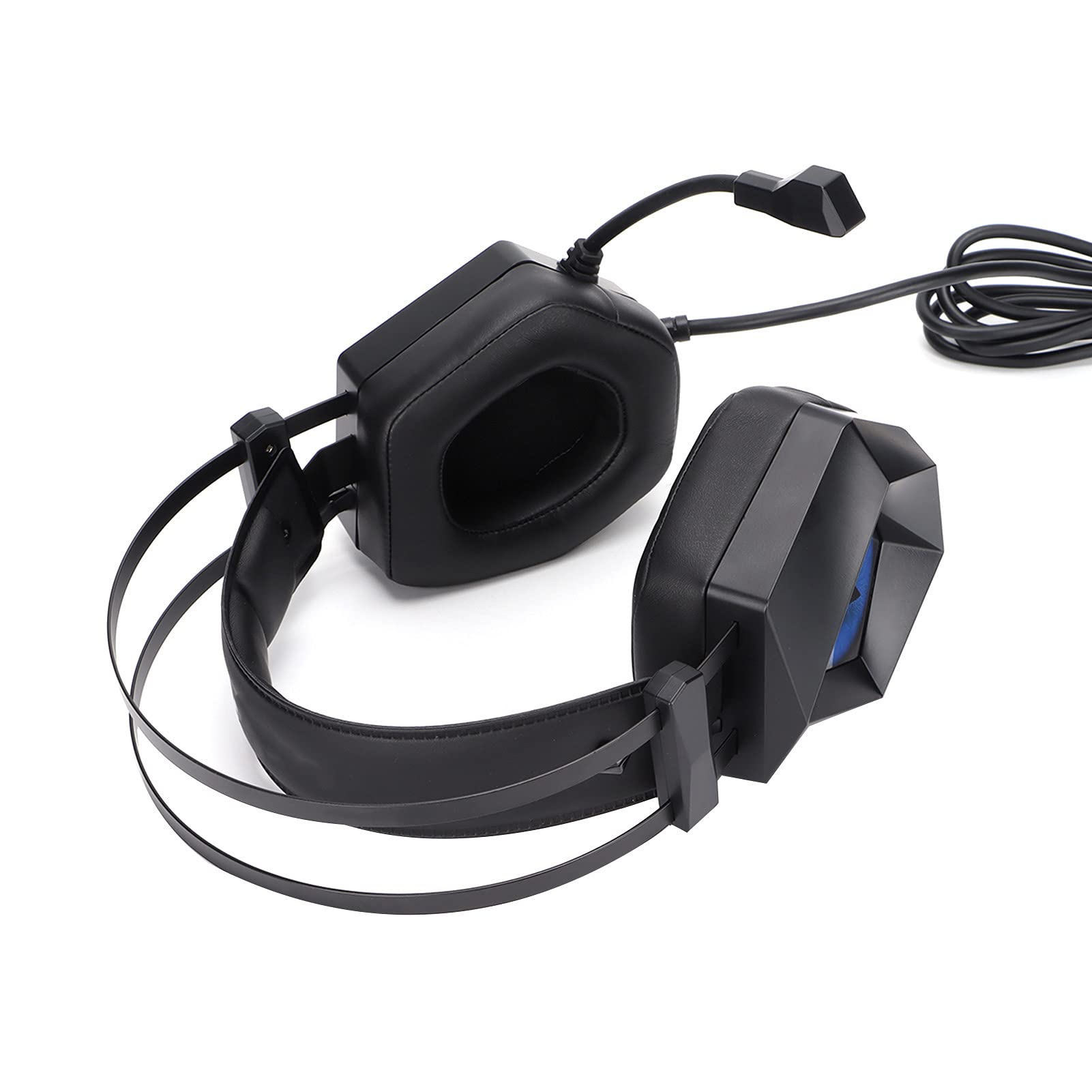 KUIDAMOS TAIDU Competitive Gaming-Headset, Kabelgebunden, Over-Ear-Stereoanlage mit Rauschunterdrückungsmikrofon für PC- und Konsolenspieler – Frostblau, Komfortables Design