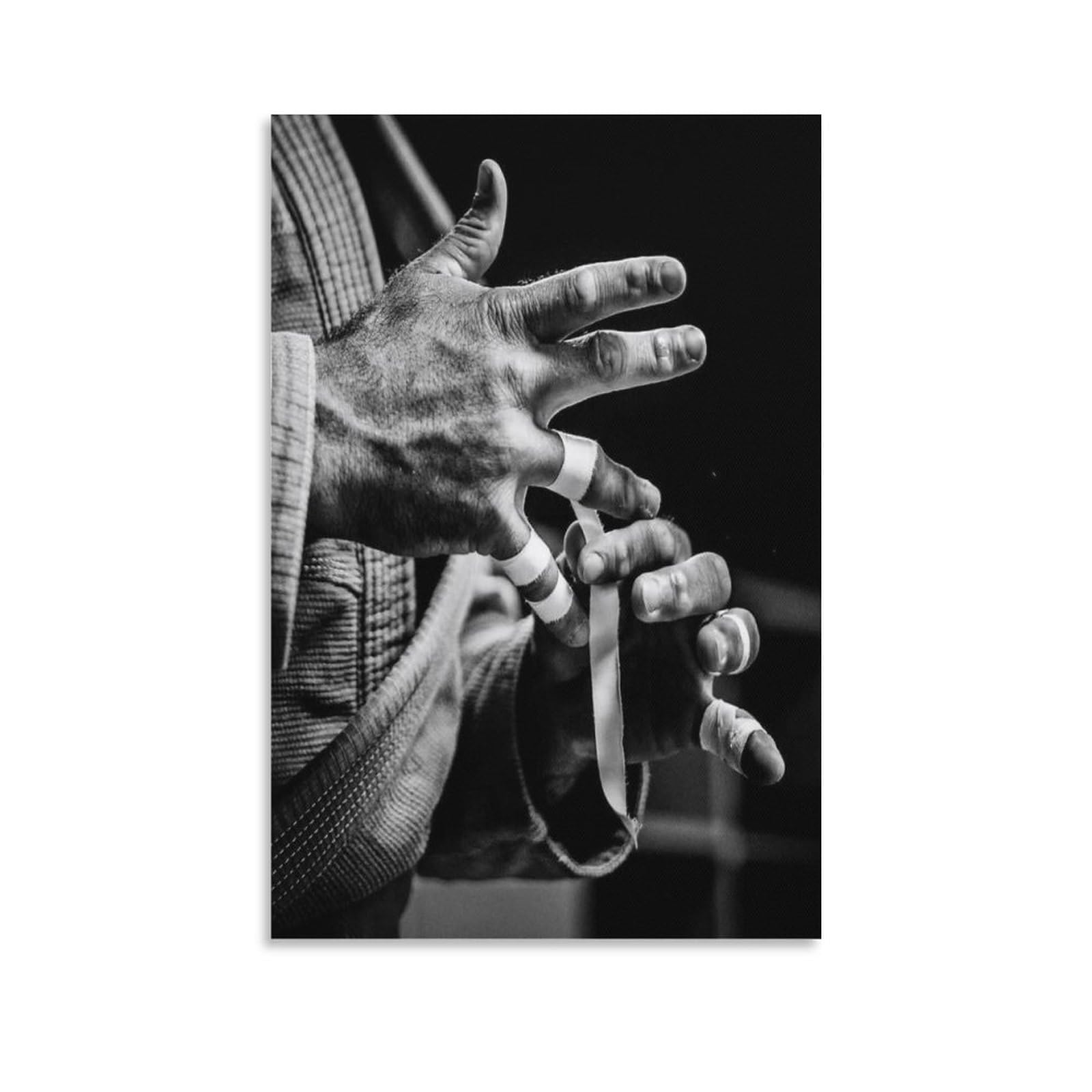 Workout Posters Brazilian Jiu Jitsu Motivational Poster Black And White Art Minimalist Posters Wall Art Paintings Canvas Wall Decor Home Decor Living Room Decor Aesthetic Prints 16x24inch(40x60cm) Un