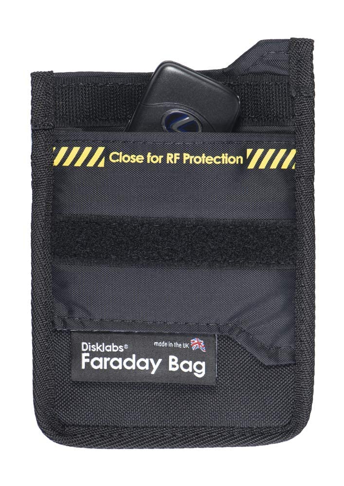 Disklabs Police Approved Key Shield KSCar Faraday Pouch Bag for Protection Against Keyless Car Crime Guard Key Fob