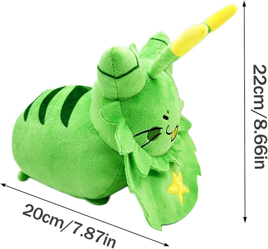 Amazon.co.jp: XOYELVL Gnarpy Plush、グリーンエイリアンキャット