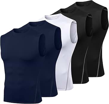 Amazon.com: Odoland 5 Pack Mens Dry Fit Tank Tops