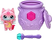 Vista 8 de Magic Mixies Mixlings Magic Castle Playset Super Pack, juego expansible con varita mágica que revela 5 momentos mágicos y 2 calderos