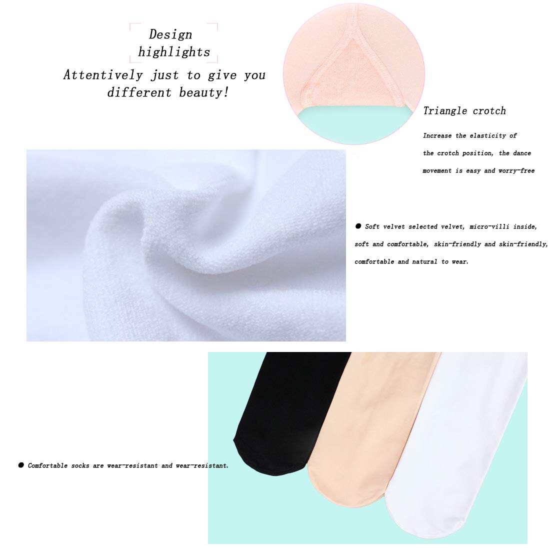 Collant da Ballo per Donna, Collant coprenti, Calze di Seta Tinta Unita, Collant in Microfibra Ultrasoft, Collant da Studente di Danza,Flesh,One Size
