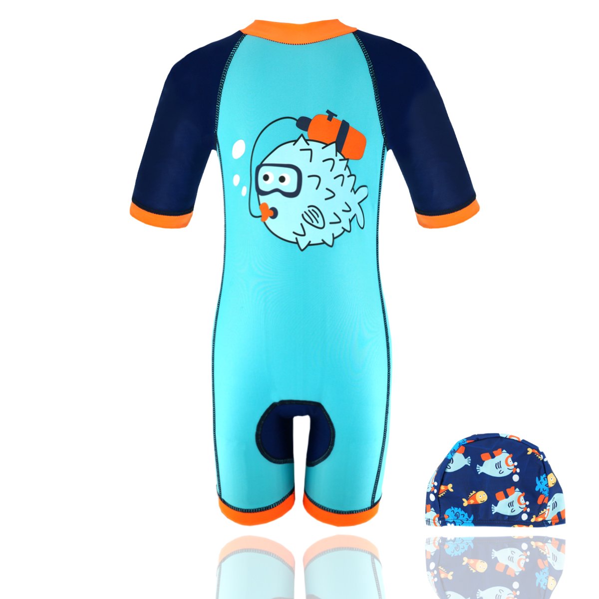 Boys One Piece Rash Guard Swimsuits Kids Sunsuit Swimwear UPF 50+