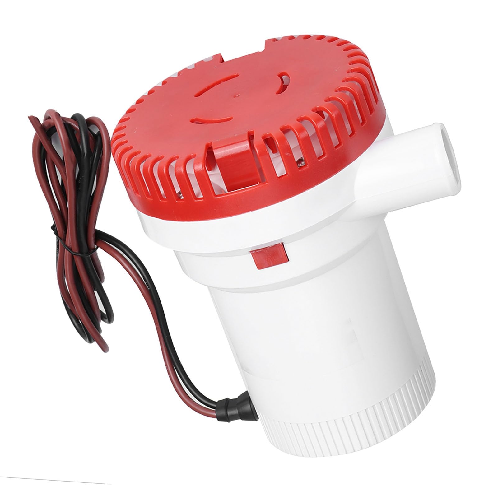 lyrlody Pompa di Sentina Elettrica, Pompa Acqua Sentina 2000 Gph 12V for | Corpo in ABS, Albero in Acciaio Inox, Pompa di Scarico Marina Sommersa