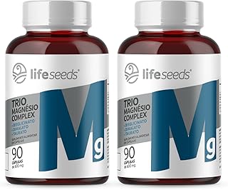 Trio Magnésio Complex (Bisglicinato + Dimalato + Taurato) 350 mg - Alta Concentração - 2 Potes - 180 Cápsulas