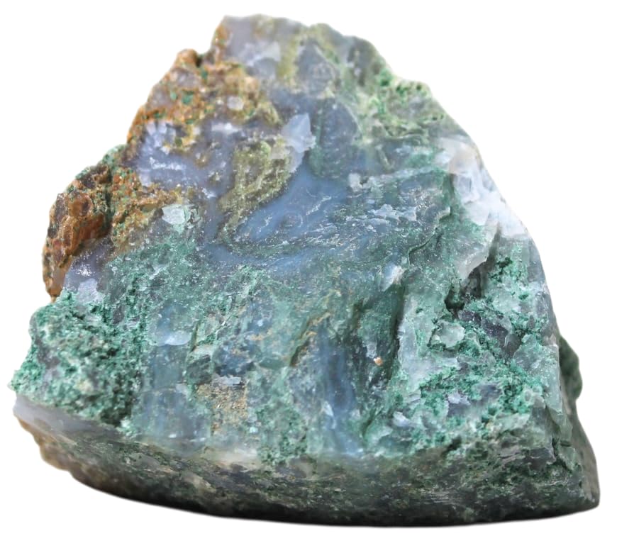 Moss Agate Raw Crystals – Large 1.25-2.0” Natural Healing Stones for Grounding, Emotional Balance, Meditation, Reiki, Energy Work, Wire Wrapping, Tumbling & Spiritual Nature Decor