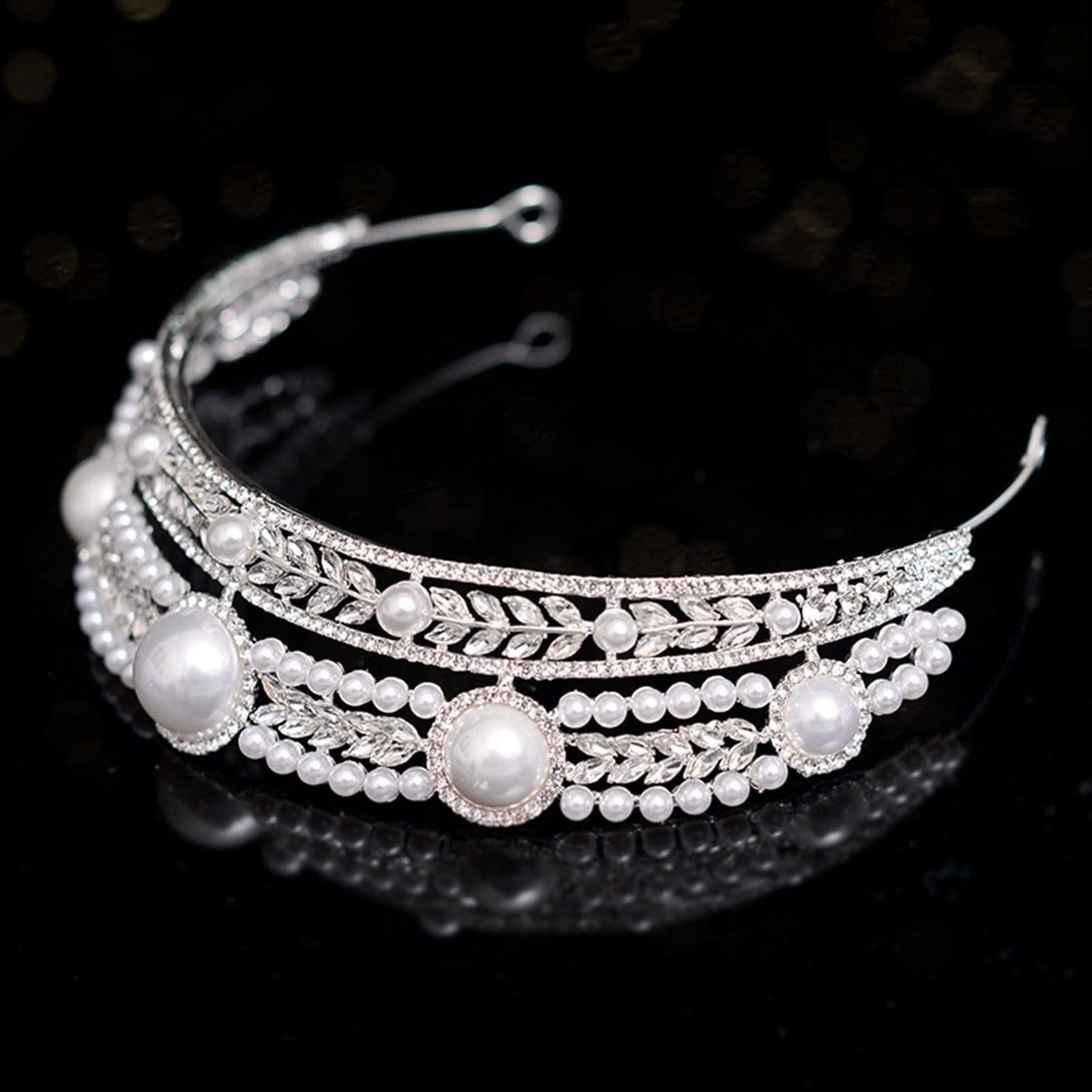 Tocados de Boda Elegante Corona Tiara Accesorios for el Cabello de la Boda Decoración de la joyería de la Boda Tocado Novia