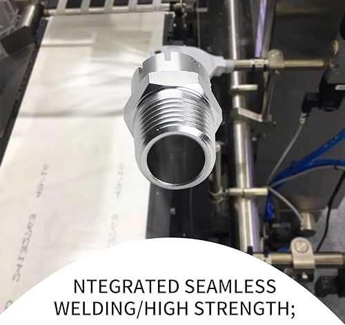 Miniatura 4 de Aopin Boquilla circular de acero inoxidable Rosca macho Boquilla de gas BSPT de 14 ", cuchillo de aire, boquilla de soplado de polvo de 8 agujeros,