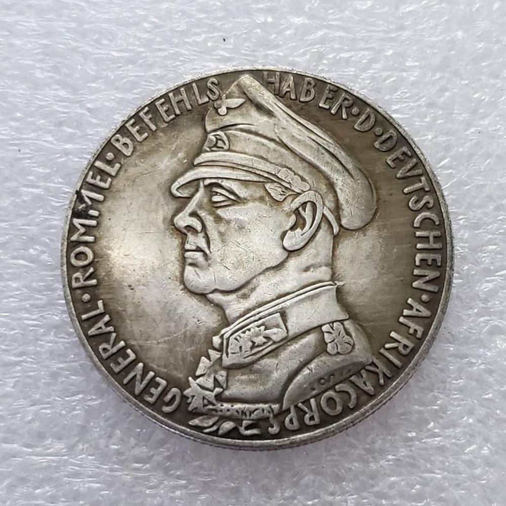 Moneda De Plata Antigua Del Imperio Alemán – Reproducción Artesanal Del Águila Imperial, Pieza Decorativa Y De Colección Con Pátina Envejecida