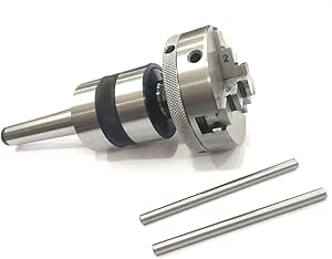 Revolving Centre MT3 Shank with 3 Jaw 65 mm Chuck mounting for Lathe's ...
