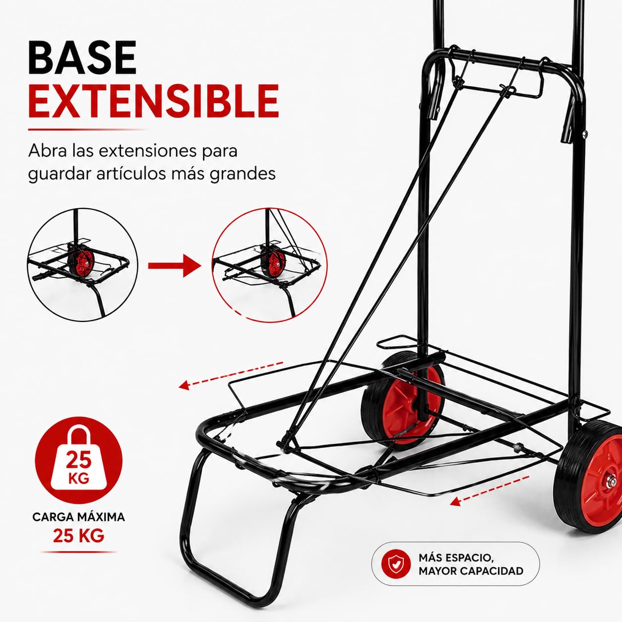 Carro Playa Multiusos Plegable Estructura Metálica Ruedas Grandes Porta Neveras Exterior Camping