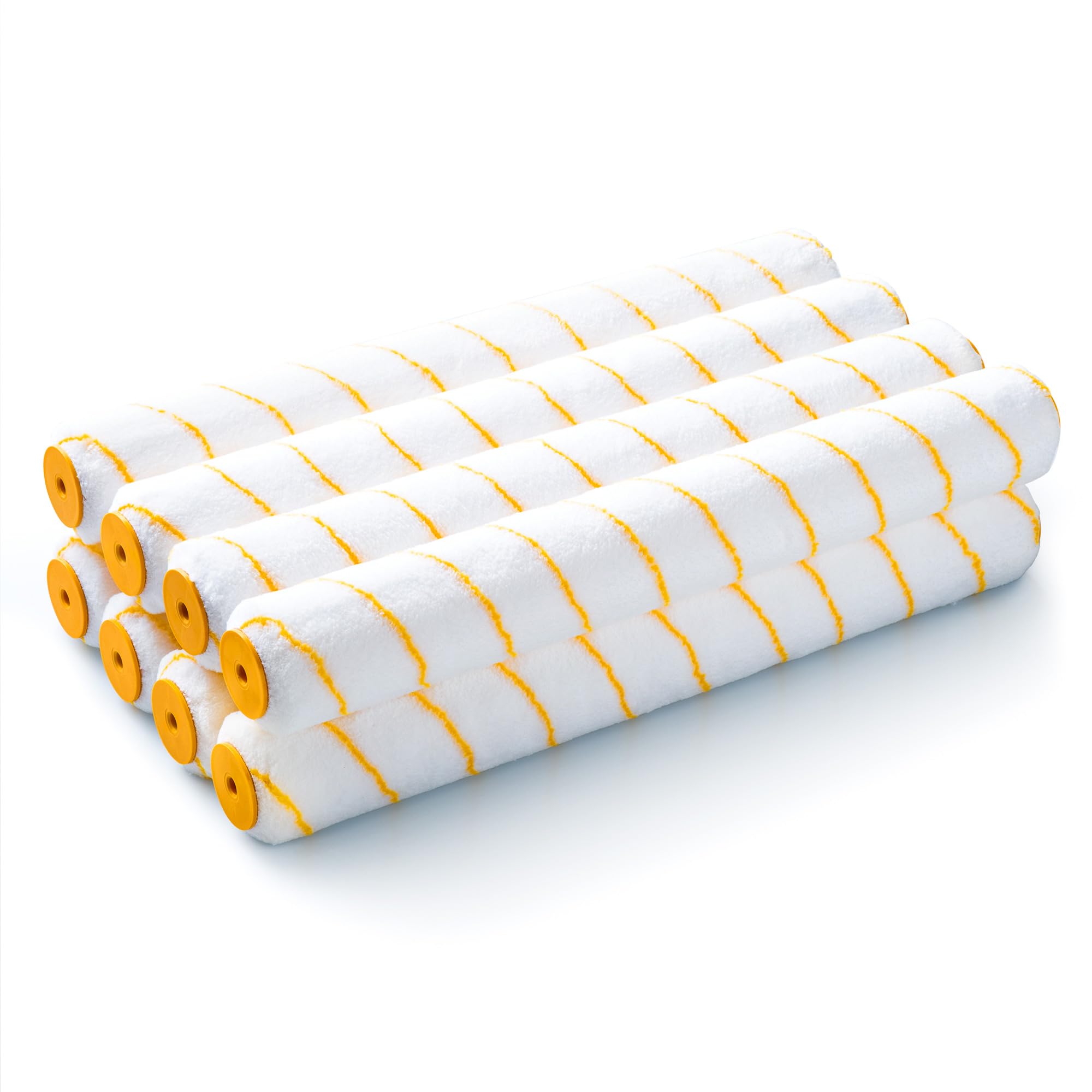 VOOMEY 18" Paint Roller Cover, Microfiber Paint Roller Cover, Quickly Covers Large Surfaces Such as Ceilings, Walls, Etc (Pack of 8,1/2" Nap)