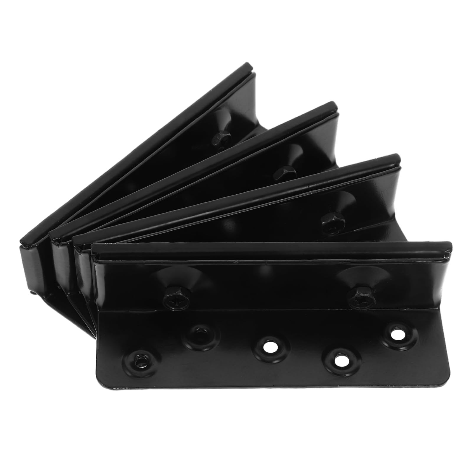 Garneck 1 Set Cerniera del Letto giroletto Regolabile staffe testiera Regolabili sponde del Staffa di Legno a testiera Hardware a Castello a Castello Ferro da Stiro Black