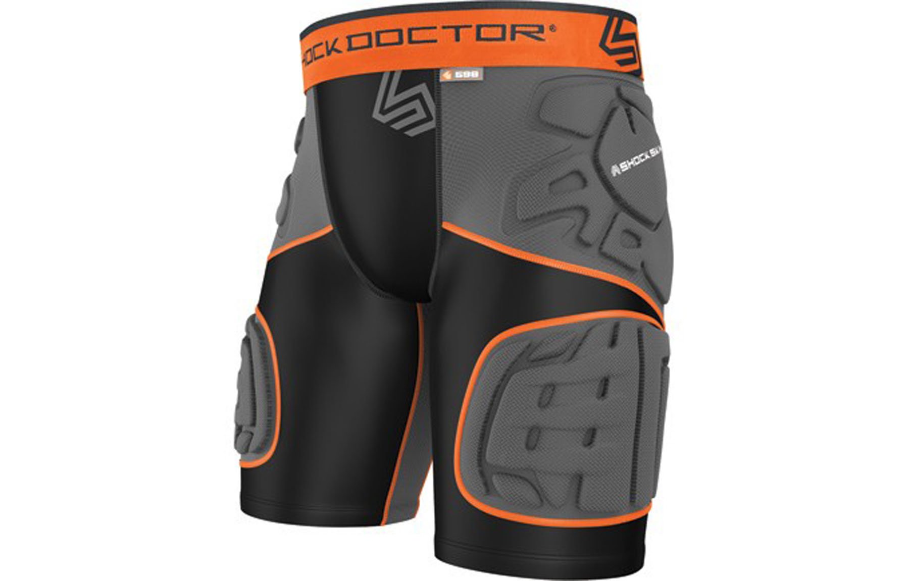 Shock Doctor Youth Ultra Shockskin 5-Pad Extended Thigh Impact Shorts