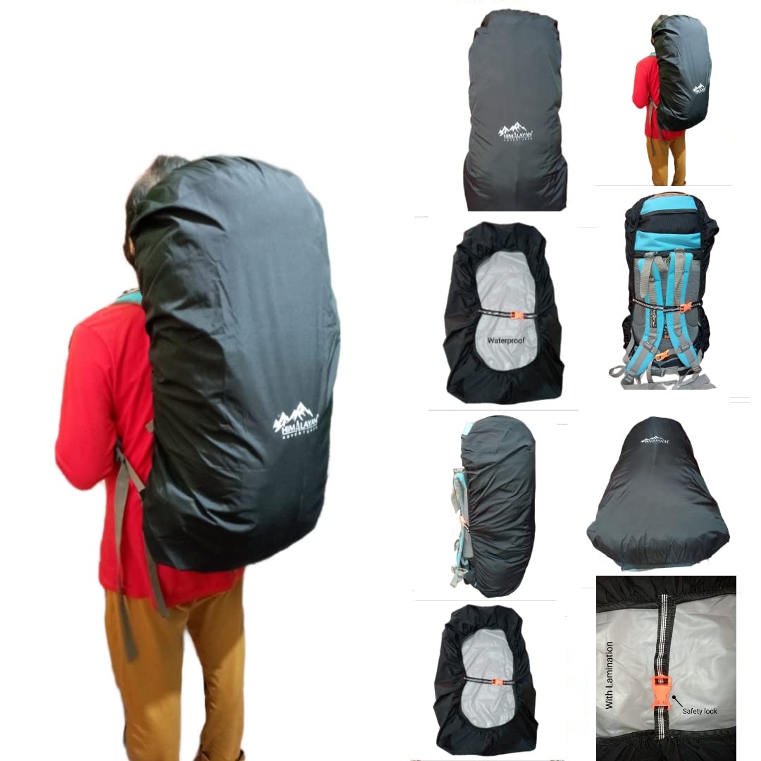 Himalayan Adventure 55 LTR Rain Cover for Rucksack Black 4