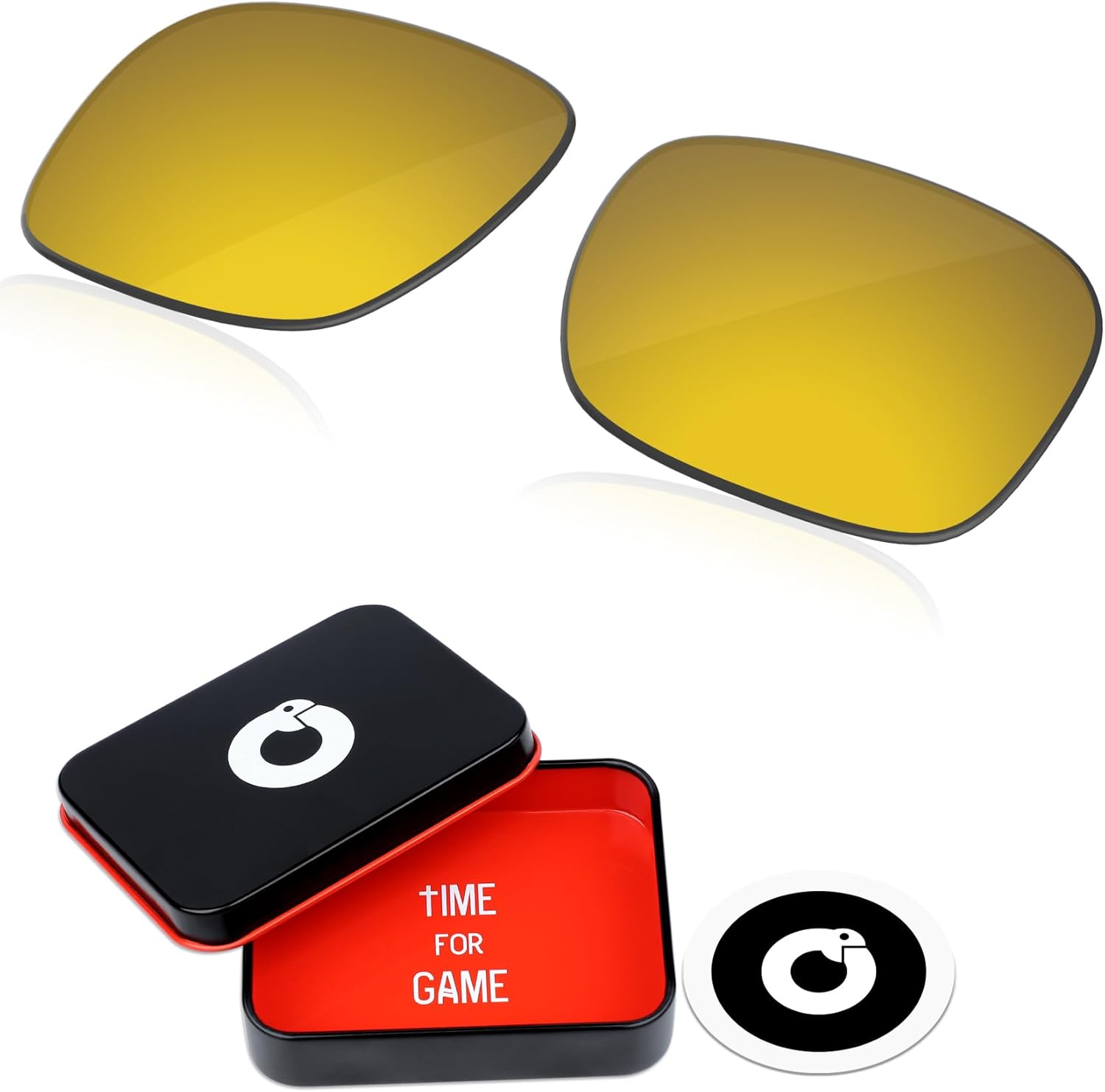 1.8MM Polycarbonate Replacement Lenses for Oakley Holbrook XL OO9417 59mm Sunglass - Flare Gold