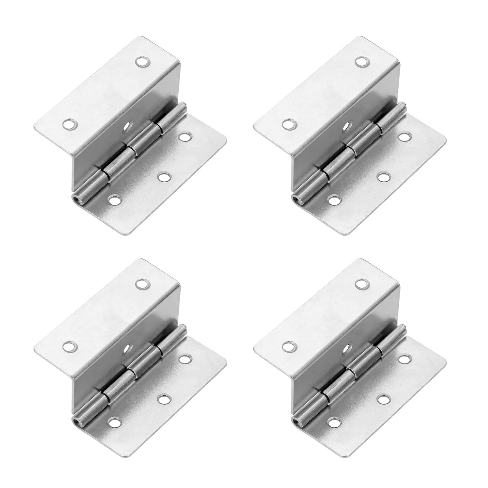 4Pcs Folding Wooden Box Hinges, Cabinet Decoration, Used for Cabinets, Boxes, Etc