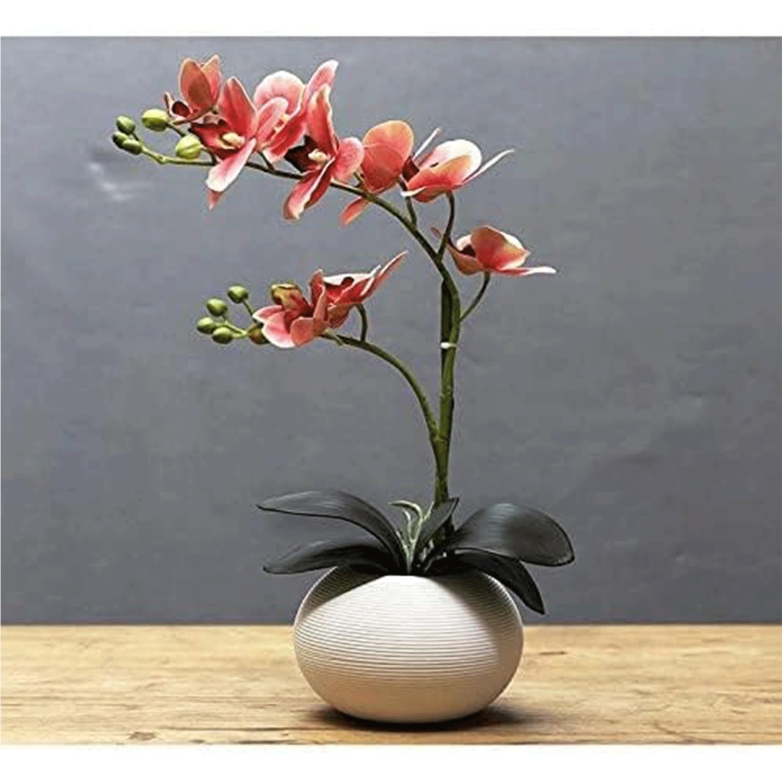 XDLEDMKIZ Vivid Fake Flowers Artificial Flowers Realistic Fake Floral Potted Plant Flower Arrangement Dining Room Office Decoration