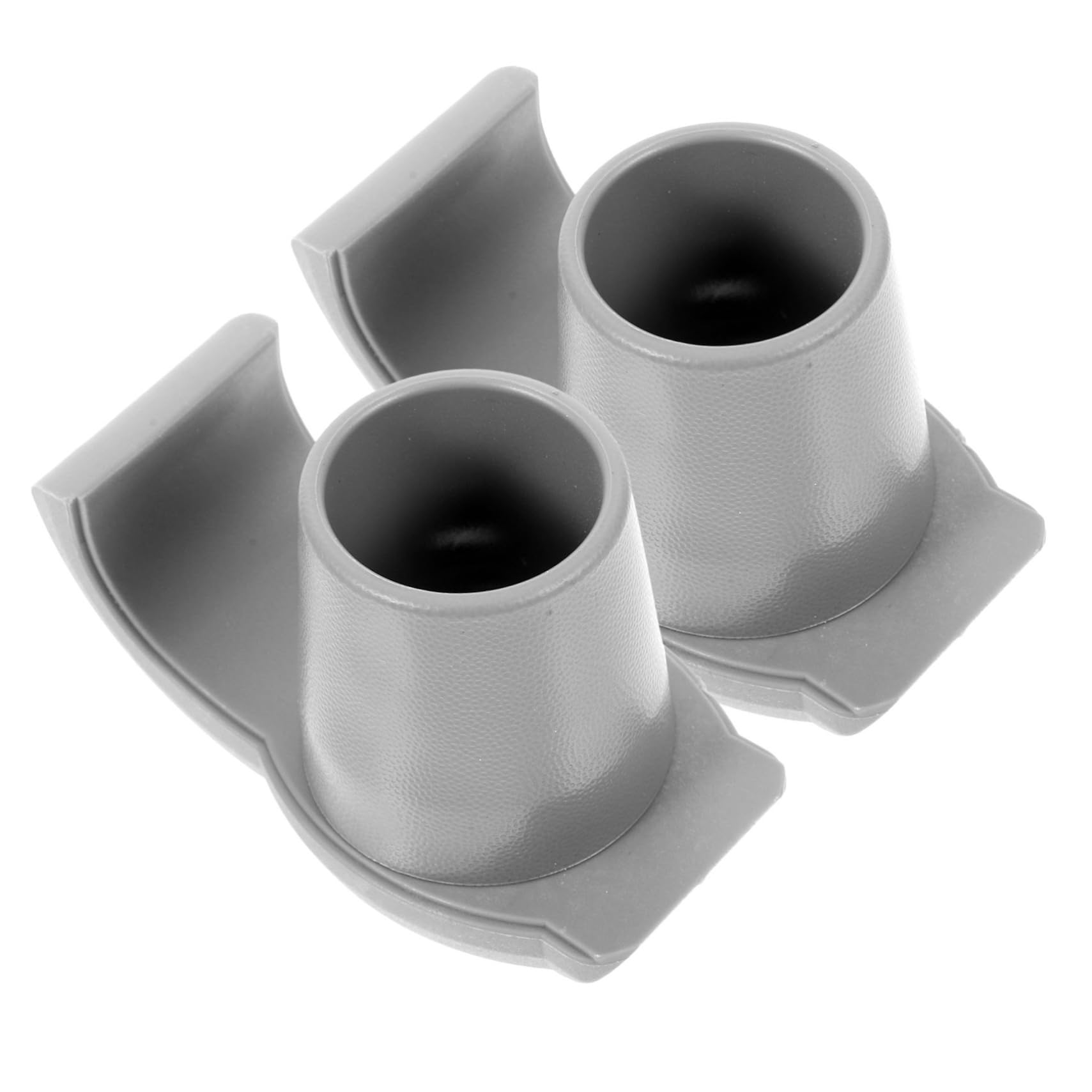 CALLARON Cubierta De Pie De Caminante Accesorios Para Andador Acolchado Para Muletas Estera Del Extremo De La Muleta Fundas De Caña Bastón Caucho Grey 2 Piezas X 4