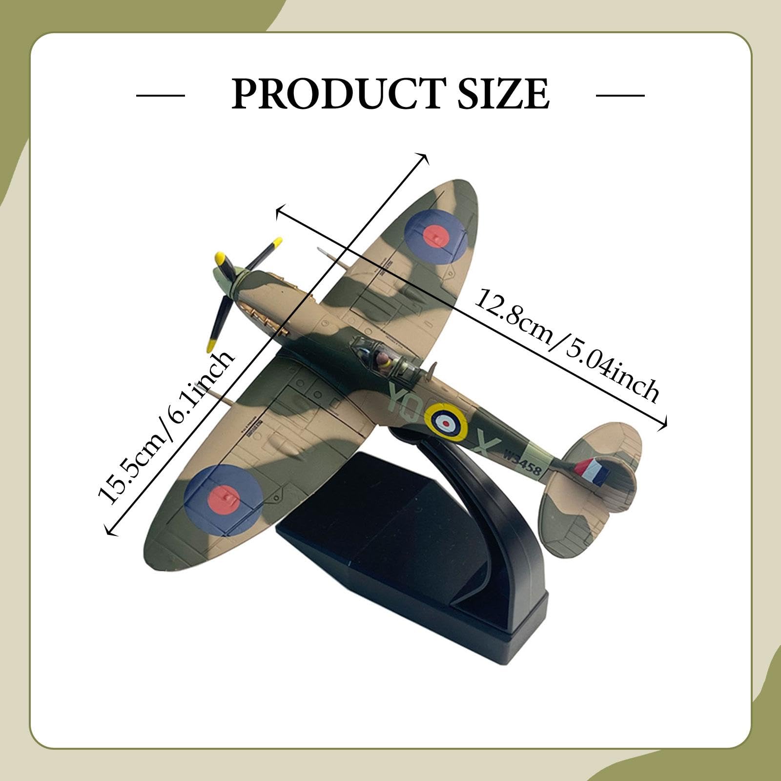 MagiDeal Modelo a Escala 1/72, Modelo de avión de aleación Coleccionable, Juguete de simulación, avión simulado para decoración de Dormitorio, hogar y, W3458