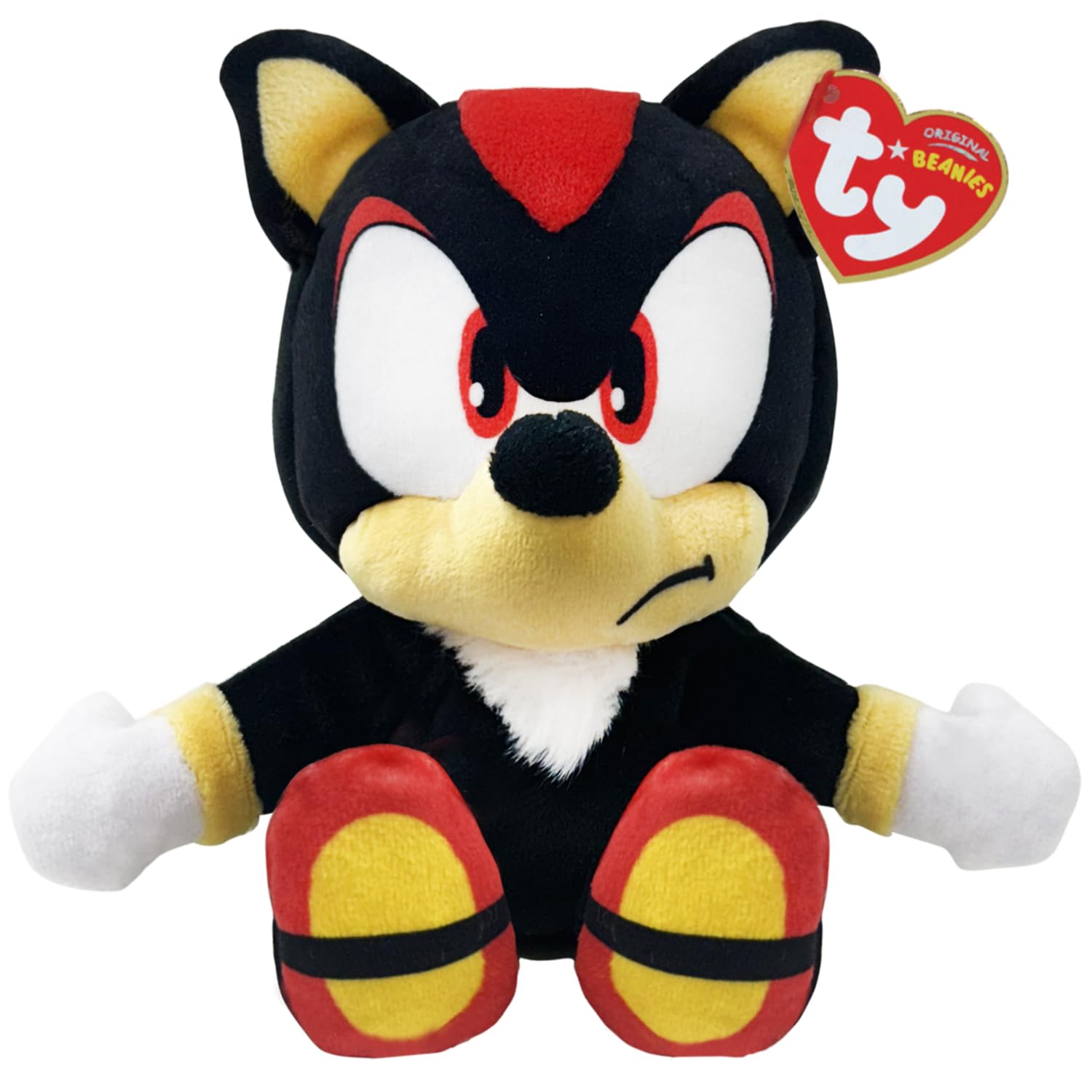 TY Shadow Sonic the Hedgehog Plush Toy Collectible Soft Teddy for Kids 17cm