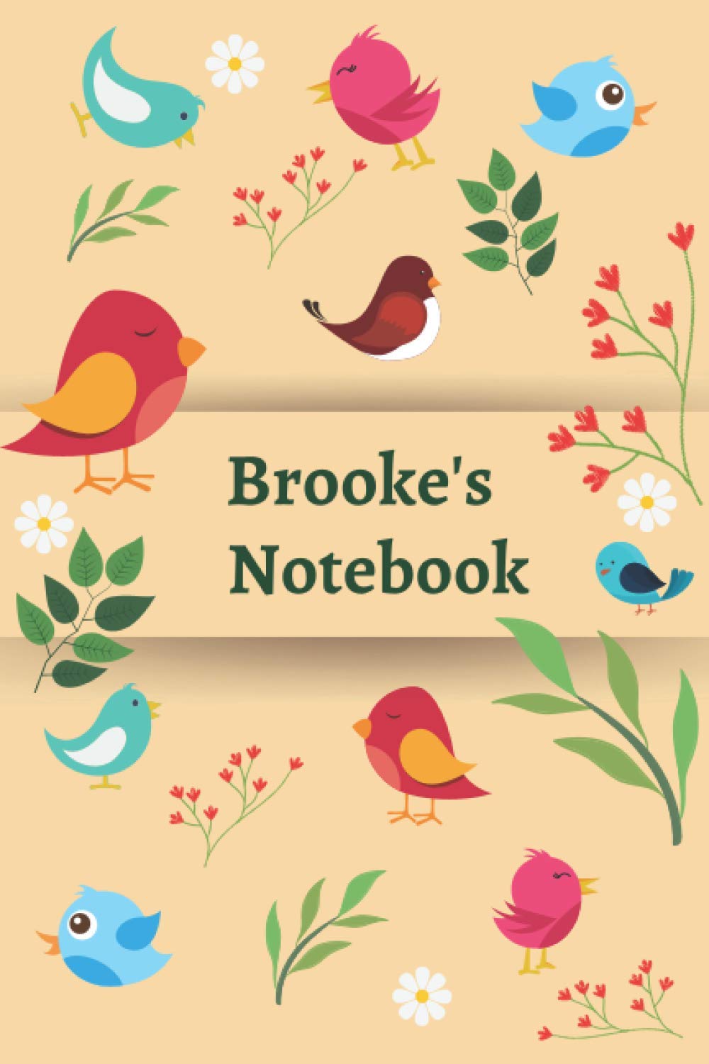 Brooke's Notebook: 120 Lined pages, (6”x 9”), Personalised Notepad, Note Pad, Notes, Birthday Present