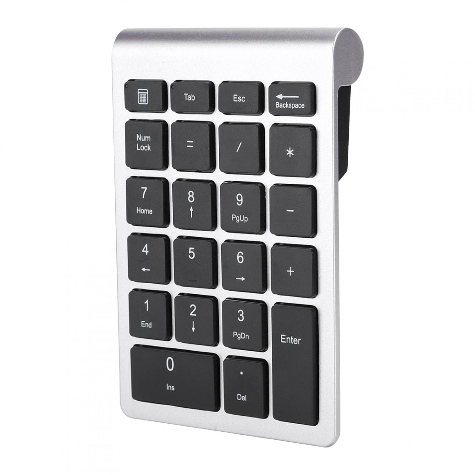 Agatige Pavé Numérique sans Fil Portable, 2,4G avec Récepteur USB Mini Clavier Numérique à 22 Touches pour Ordinateur de Bureau Ordinateur Entrée de Données de Raccourci PC (Noir)