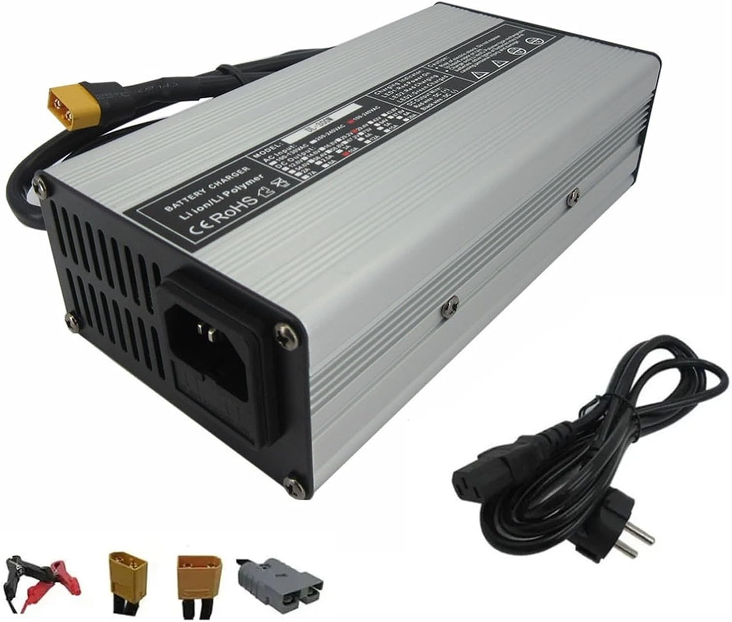 24V 10A 20A Li-ion Li Fast Charger 24 Volt 29.4V 7S 5A 15A Energy Storage RV Solar System Battery Charger XT60 Connector(XT60 Male,29.4V 5A)