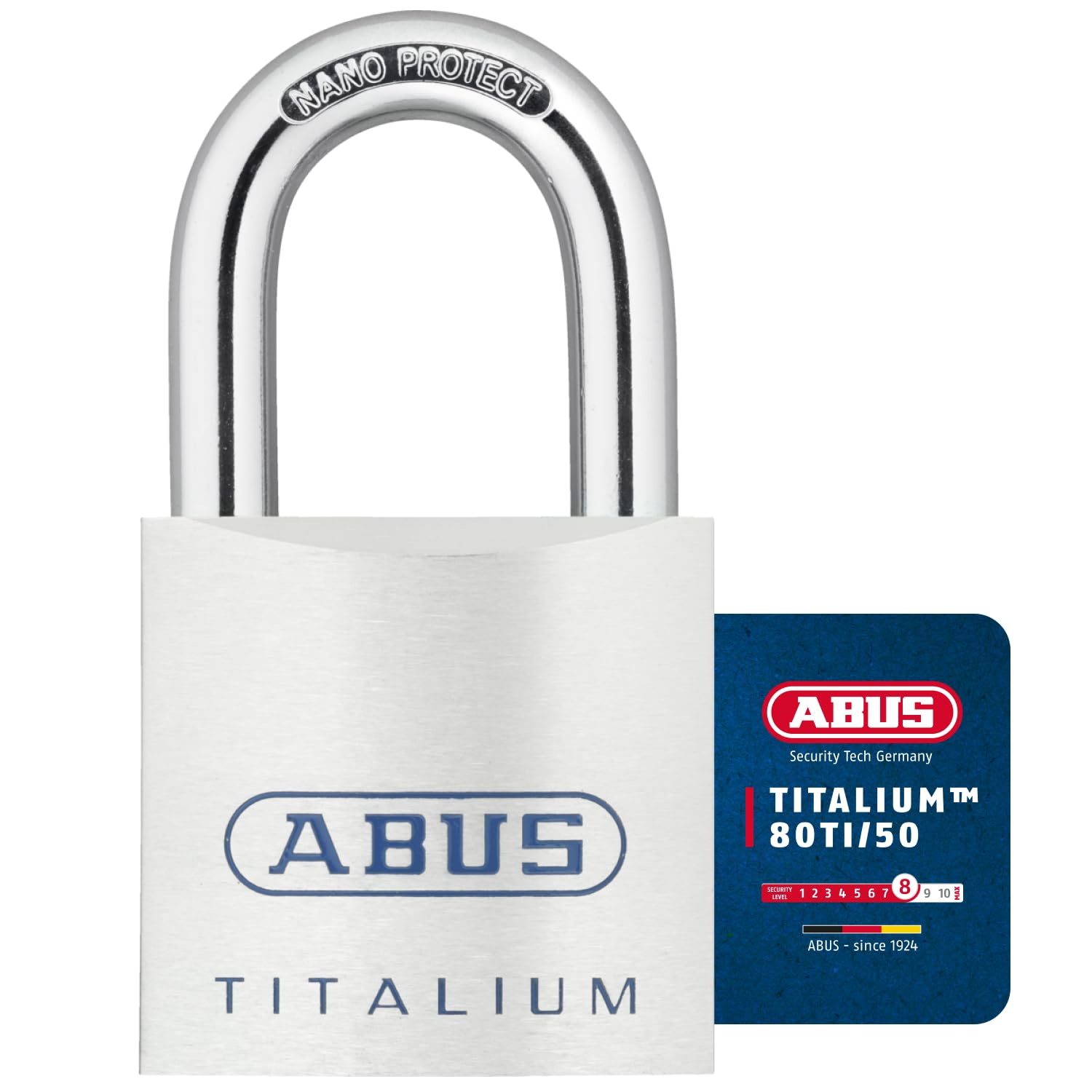 Abus 80TI Series Titalium Padlock 50mm Standard