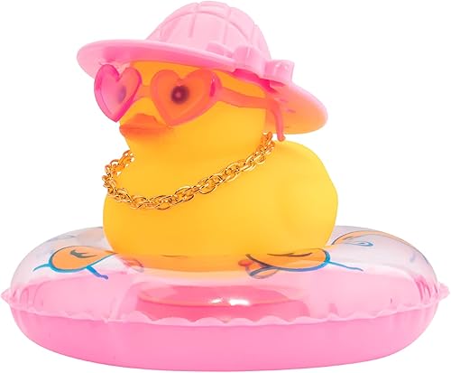 wonuu Decoración de pato de goma para automóvil, adorno para tablero de automóvil, accesorios de decoración de tablero de automóvil, accesorios de