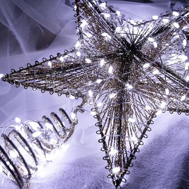 Fairy Lights Plug in,200FT 600LEDs Waterproof Led String Lights,8 Modes Remote Twinkle Light for Outdoor Indoor Christmas Wedding Birthday Garden Party Decorations,Silver Wire,Cool White