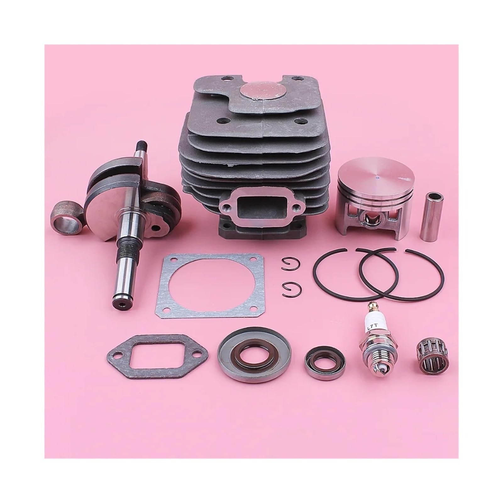 52mm Cylinder Piston Kit Fit for Stihl MS380 038 MS 380 Crankshaft Oil Seal Gasket Chainsaw Tool Cylinder Piston Gasket Set