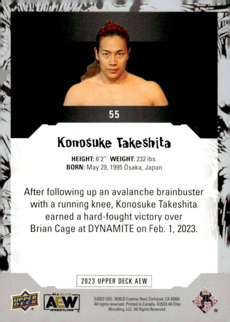 Amazon.com: 2023 Upper Deck AEW Wrestling #55 Konosuke Takeshita